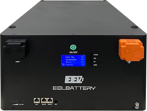 EEL 48V Lifepo4 Battery DIY Box Kit Built-in Seplos V4.0 300A Bluetooth BMS 350A Fuse Display Screen Perfect for Off Grid,RV,Solar System,Backup Power,Home Energy Storage