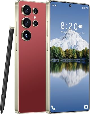 MMY I25 Ultra Unlocked Cell Phone, Built in Pen,6.99 HD Screen 16512GB Unlocked Phones,Android 14 7000mAh Long Battery Life Smartphone,5GDual SIMFingerprint UnlockFace ID Wine Red, 16512