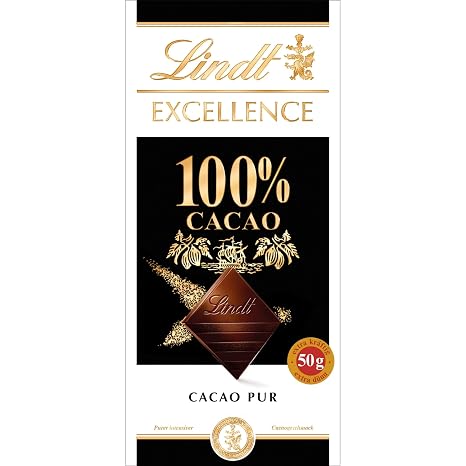 Lindt Chocolate Excellence 100% Cacao 50 g Bar Gift