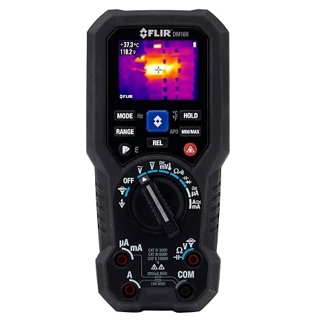 FLIR DM166 Digital Multi-Meter with Built-in Thermal Camera for Electrical Inspection, Automation, Electronics and HVAC