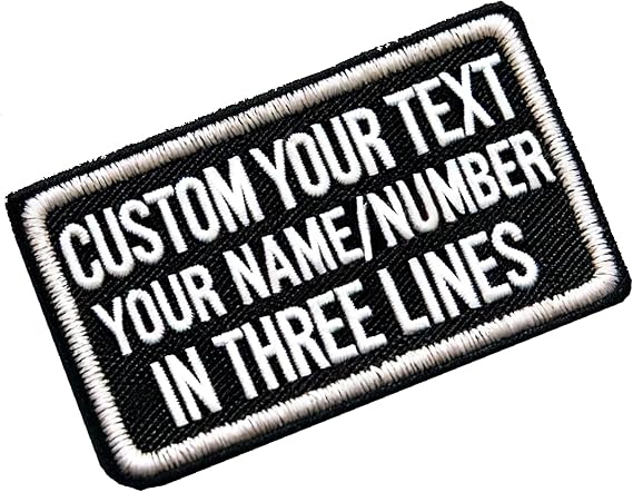 Customized Name Patch, Personalized Removable Tactical Patches Hook and Loop, Embroidered Military Name Patches for Dog Harness, Backpacks, Jackets (