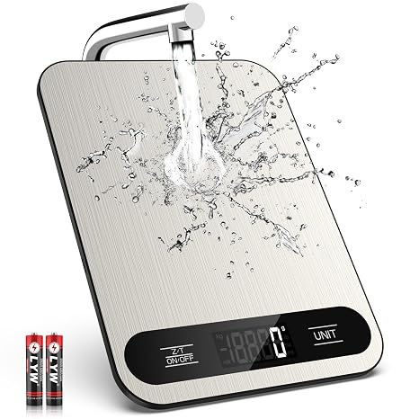 Mik-Nana Food Scale, 22lb Digital Kitchen Scale with 6 Units Tare Function