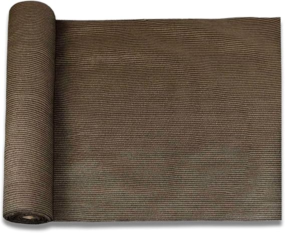 E&K Sunrise 6' x 99' Sun Shade Fabric Roll Outdoor Sun Shade Cloth Pergola Cover for Backyard Garden Patio Deck Greenhouse (Brown)