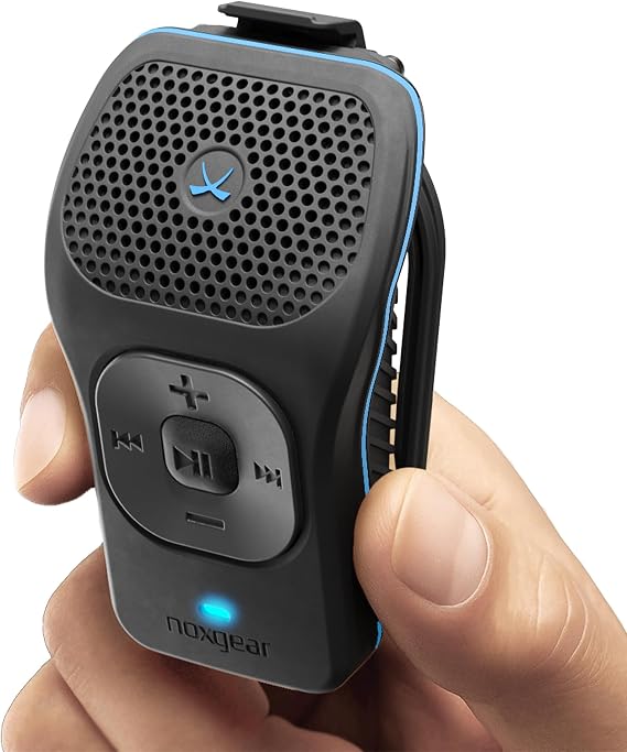 noxgear 39g Wearable Bluetooth Speaker, Mini Clip-On, Black