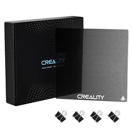 Creality Ender 3 Glass Bed 3D Printer Platform Upgraded Tempered Glass Plate Build Surface for Ender 3/Ender 3 Pro/Ender 3 Neo/Ender 3 V2 Neo/Ender 3 S1/Ender 5 Pro 235x235x4mm