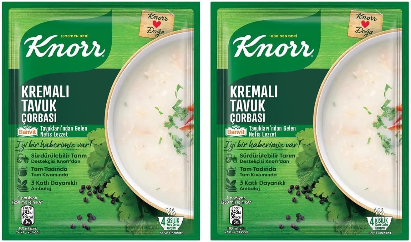 Knorr Instant Soup Cream Chicken 65 g 2 pack