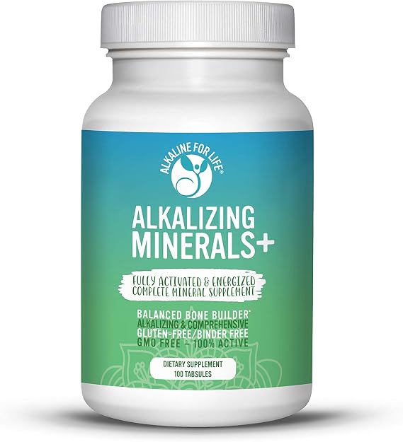 Alkaline for Life Alkalizing Minerals+ with Calcium Magnesium, 240 Tabsules