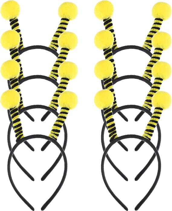 Yaomiao 8 Pieces Bee Headband Antenna Boppers Party Favors,Style Set 1