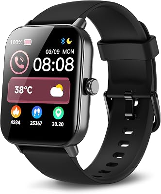 Smart Watches for Men Women, Alexa Built-in, 1.8 Smartwatch with Heart RateSpO2SleepStress, IP68 Waterproof Fitness Tracker with Bluetooth Call AnswerMake, 101 Sports Modes, for Android iPhone