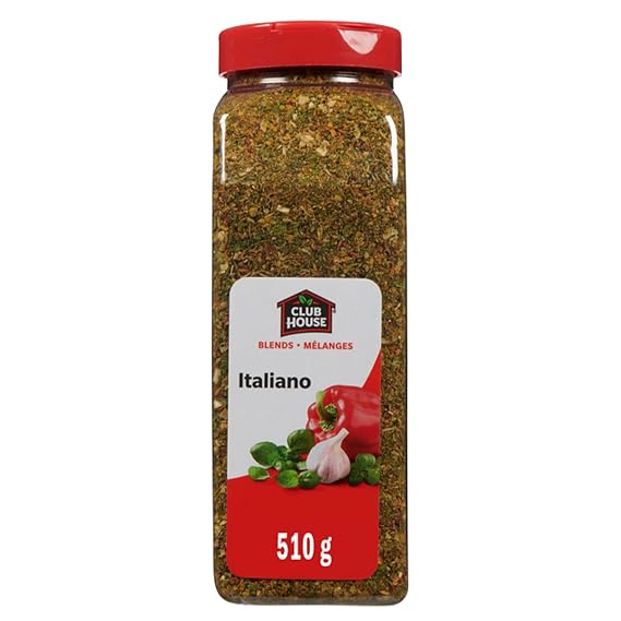Club House, Quality Natural Herbs & Spices, One Step Seasoning, Italiano, 510g (17.99oz), Product of Canada
