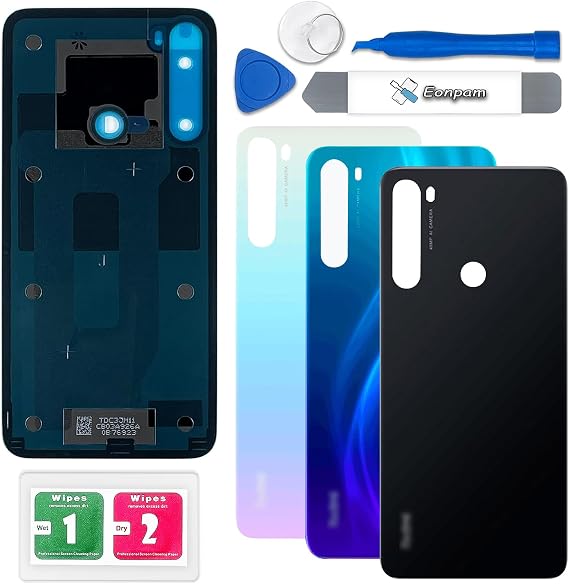 Back Cover Glass for Xiaomi Redmi Note 8 M1908C3JH/G/I Black