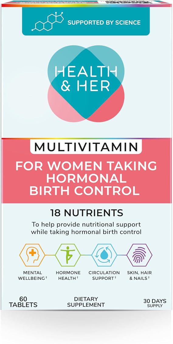 Health & Her Multivitamin for Women on Birth Control, 30 Day Supply