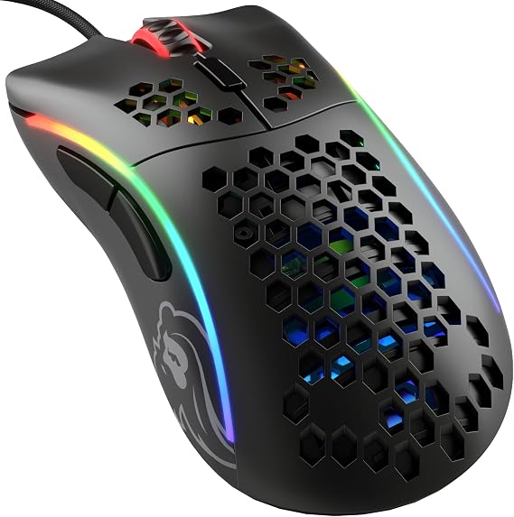 Glorious Glorious Model D Gaming Mouse Wired Mouse Ergo Small RGB Illuminated 6 Programmable Buttons DPI 12 Black PC Omron Switch Equipped Gaming Mouse Domestic Genuine Product 62g