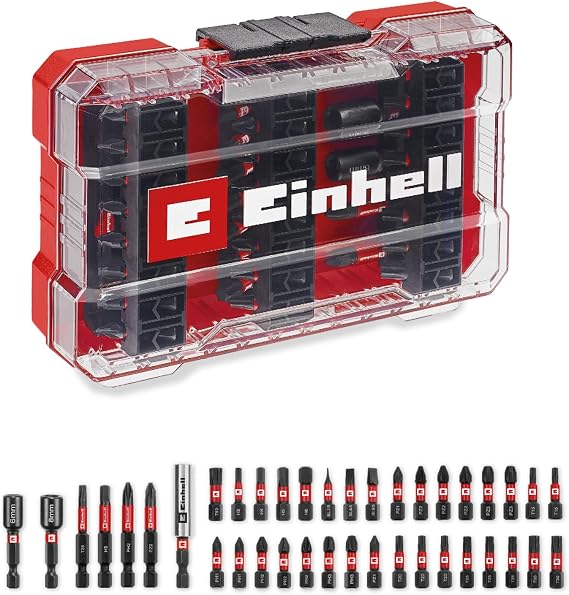 Orijinal Einhell M-CASE Darbeli Bit Seti – 39 Parça (25 mm Bitler, 50 mm Bitler, Altıgen Lokmalar, 60 mm Bit Tutucu ve Saklama Kutusu Dahil) - 49109210