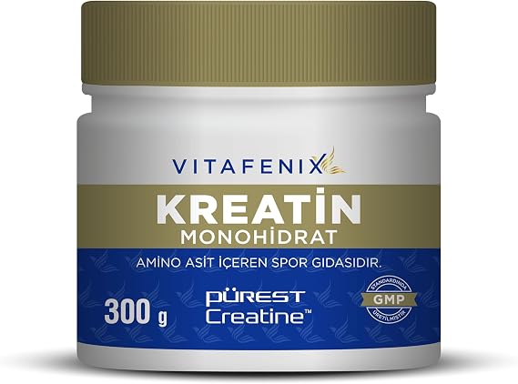 Vitafenix%100 Saf Mikronize Kreatin Monohidrat 300G Toz Sporcu Takviyesi