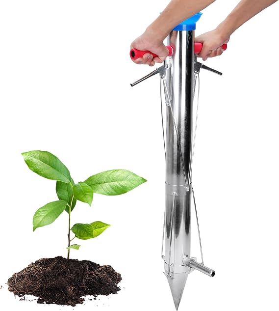 AIWFL Seedling Transplanter Long Handled Bulb Planter Tools Garden Tools