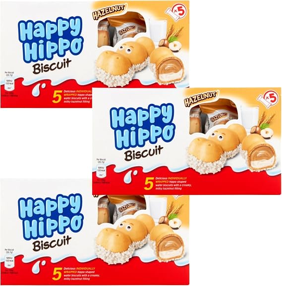 Biscuit Bundle With Happy Hippo Hazelnut 103g (3 Pack)