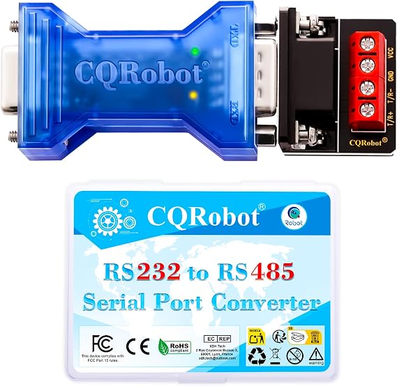 CQRobot Industrial RS232 to RS485 Converter Serial Communication Adapter