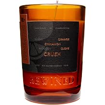 Rewined-Crush Scented Candles(6oz)- Notes of Burnt Orange, Cinnamon and Clove- Nontoxic Candles