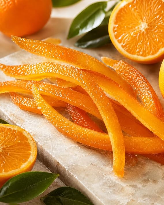 Candied Orange Peel by Frank and Sal - Authentic Sicilian 2-Pound Pack, Perfect for Baking & Snacking