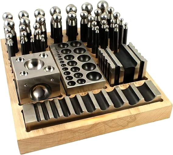SIMOND STORE 41 PC Doming Block & Punch Set Designer Metal Forming Tool Kit