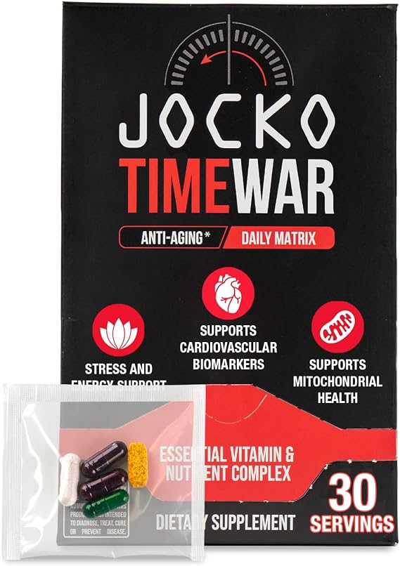 Jocko Fuel Time War Longevity Mens Multivitamin Supplement | 30 Serving