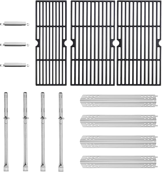 463342118 Grill Replacement Parts for Charbroil Performance 4 Burner 463342119 463332718 463376017 463335517 463349917 Grill Parts G470-0004-W1A Heat Tent G470-5200-W1 Burner G470-0002-W1 Grill Grates