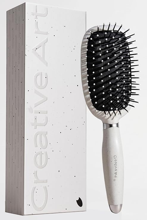 Hair Brush for Men, Detangling & Styling Hairbrush with Flex Cushion Base
