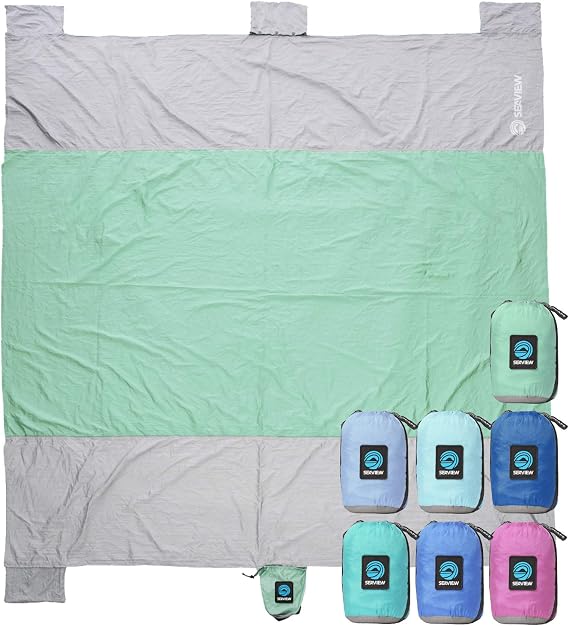 Seaview 180 Beach Blanket Waterproof Sandproof Extra Large Sand Free
