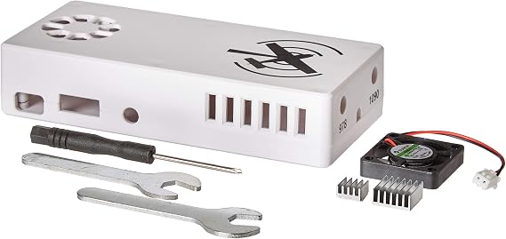 Case with Fan, White ABS