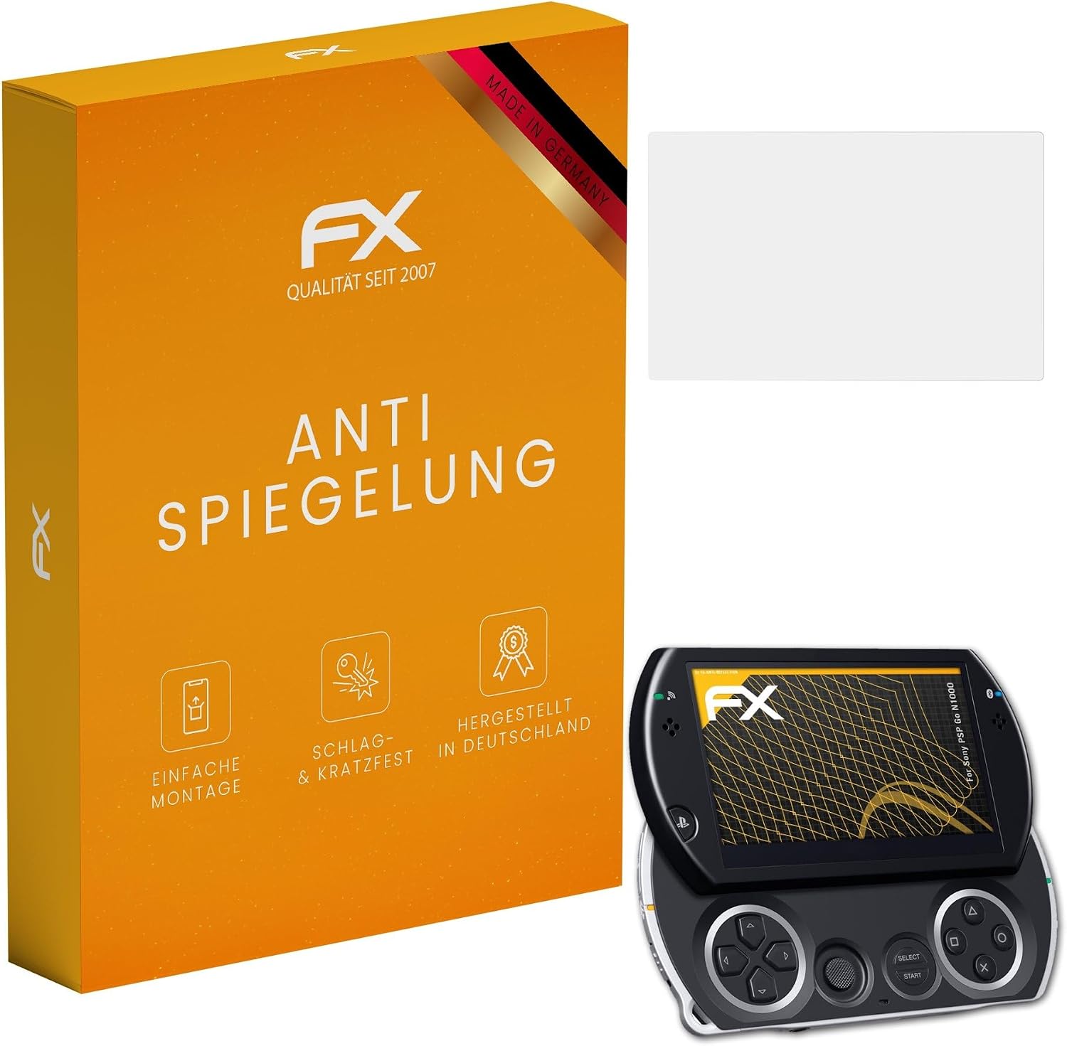 Screen Protector compatible with Sony PSP Go N1000 Screen Protection Film, anti-reflective and shock-absorbing FX Protector Film 3X