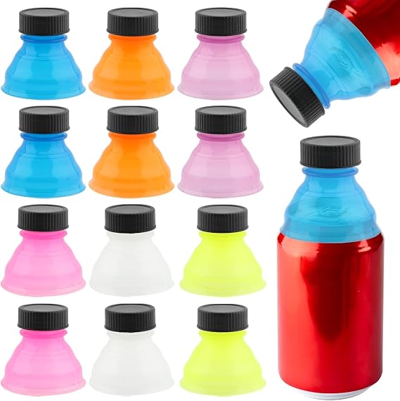 12 Pack Reusable Soda Can Lids, SpillResistant Can Covers