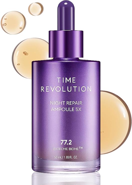 MISSHA Time Revolution Night Repair Face Serum 5X 1.69 oz, Korean Skin Care