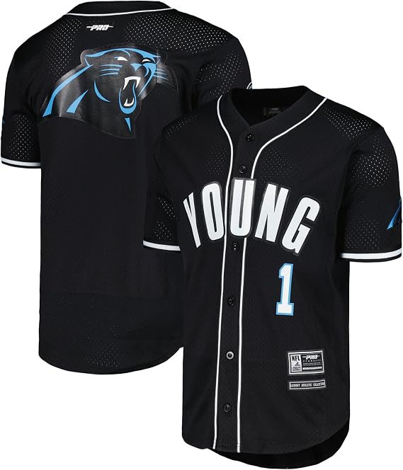 Pro Standard Men's NFL Mesh Baseball Button-Up T-Shirt
