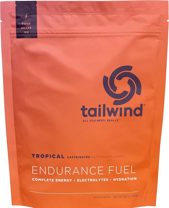 Tailwind Nutrition Endurance Fuel 30 Serving Tropical Flavour - Caffeinated