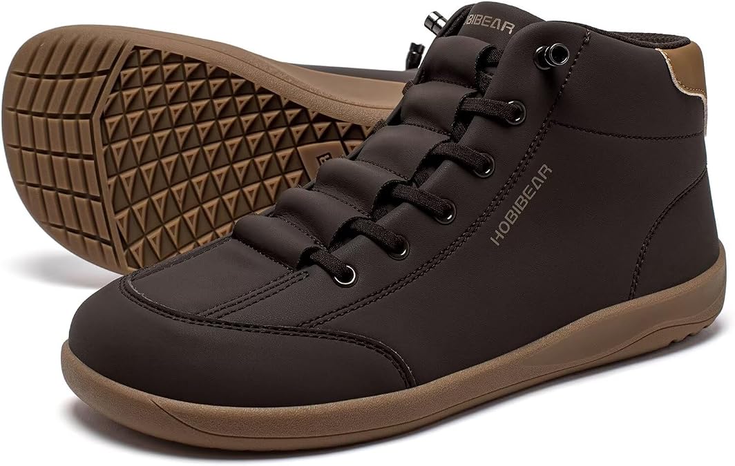 HOBIBEAR Barefoot Minimalist Shoes Womens Mens | Zero Drop | Wide Width Waterproof Trail Running Sneaker
