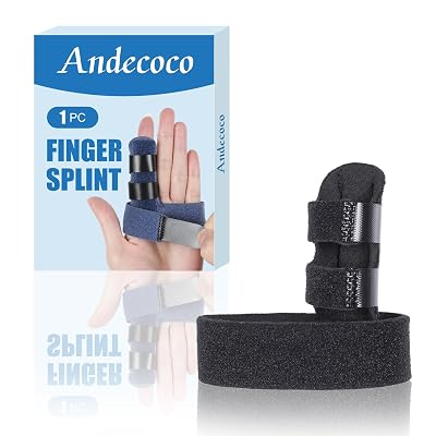 1 PC Trigger Finger Splint, Three Straps Ajustable Finger Brace for Alleviating Finger Locking, Popping, Bending, Tendonitis, Stiffness, Pain Relief, Fits Left and Right Hand