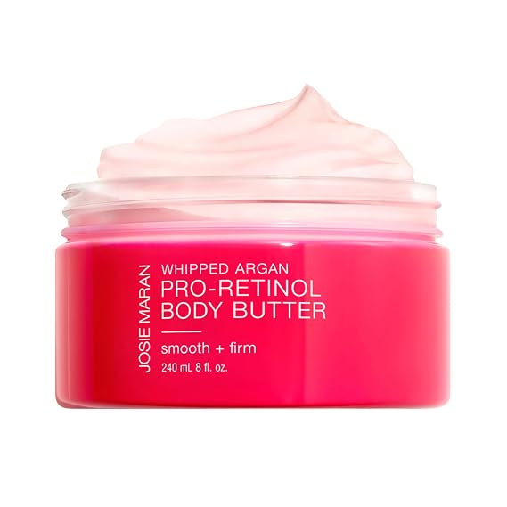 Josie Maran Whipped Argan Pro-Retinol Body Butter, Unscented (8 Fl Oz)