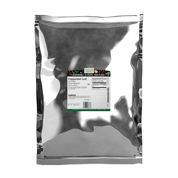 Frontier Co-op Peppermint Leaf, Cut and Sifted Leaves, Kosher | 16 Ounce (Pack of 1)