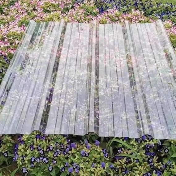 UV Protection Sun Protection Roofing Cladding Panel,Roofing Material Garage Shed Roof Panel,Rainproof Roofing Tiles,Fiberglass Daylighting Panels,Waterproof Clear Roof Sheet (35x59in,3 pcs)