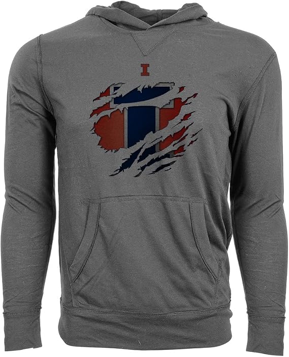Levelwear NCAA mens Ripped Armstrong Hoodie