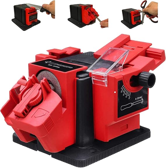Universal Sharpening Station, Multifunctional Sharpener Professional Knife & Chisel & HSS Drill Electric Multitask Sharpening Machine