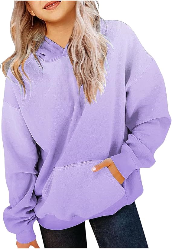 Hoodies for Teen Girls Trendy Gradient Oversized Preppy Hooded Sweatshirts