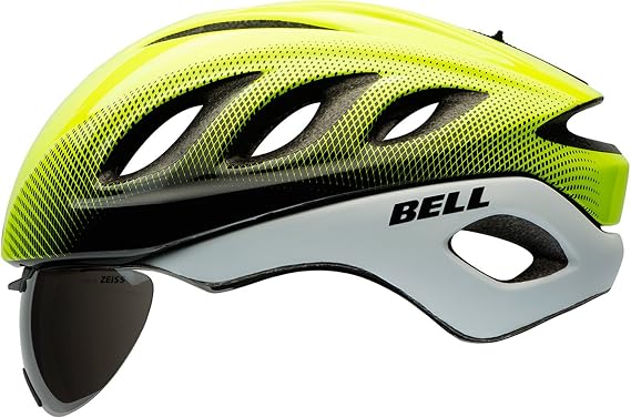 BELL Star Pro Race Helmet with Tinted Eye Shield 2016 Size: Large Yellow/White