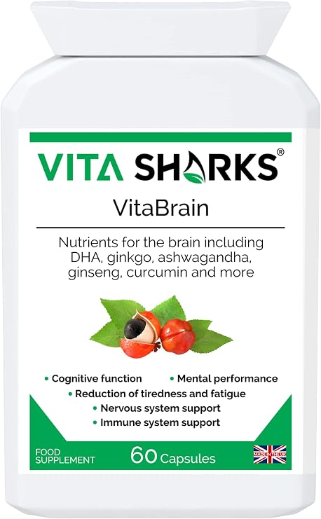 VitaBrain - Potent Super Concentrated Supplement for The Brain. Neurological Support for Immunity, Enhanced Focus, Neuro-Plasticity, Concentration, Mental Awareness & Agility
