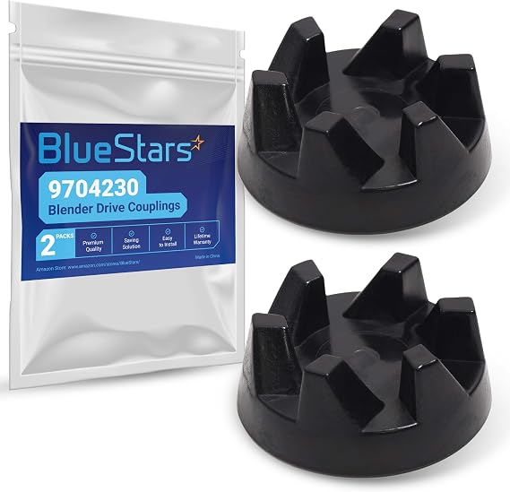 Blue Stars 9704230 ブレンダードライブカップリング交換部品 – KitchenAid KSB5WH KSB5 KSB3 ブレンダーにぴったりフィット – WP9704230VP WP9704230 PS11746921 AP6013694 – 2個パック