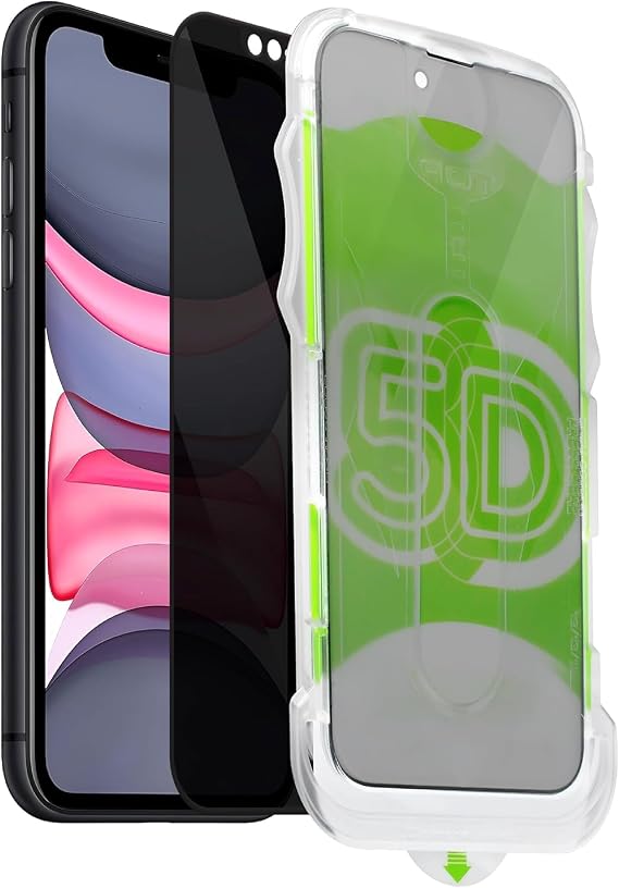 Babilden iPhone 11 / XR İle Uyumlu Hayalet Ekran Koruyucu Yandan Görünmez Gizli Kolay Kurulum Kitli Camın Altında Toz Bırakmayan Darbelere Karşı Ekstra Dayanıklı Kırılmaz Cam Koruma