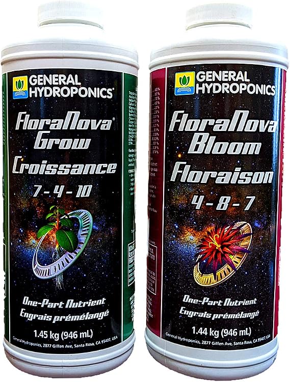 General Hydroponics FloraNova Grow & Bloom Quart