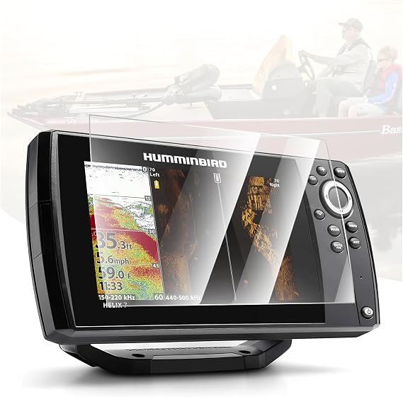 Karltys Screen Protector for Humminbird Helix 7 GPS G2 G2N G3 G3N G4 G4N GPS 7-Inch Fish Finder Screen Touchscreen Protective Cover, HD Clear Tempered Glass Anti Glare Humminbird Helix 7 Accessories