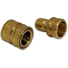 Apache 44048664 3/4" Garden Hose Thread Quick Disconnect Adapter Set